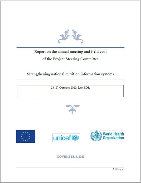 Strengthening national nutrition information systems: report on the annual meeting and field visit of the Project Steering Committee