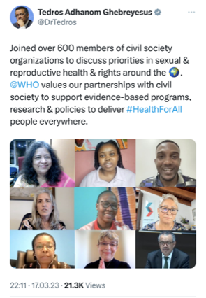 Image of DG tweet